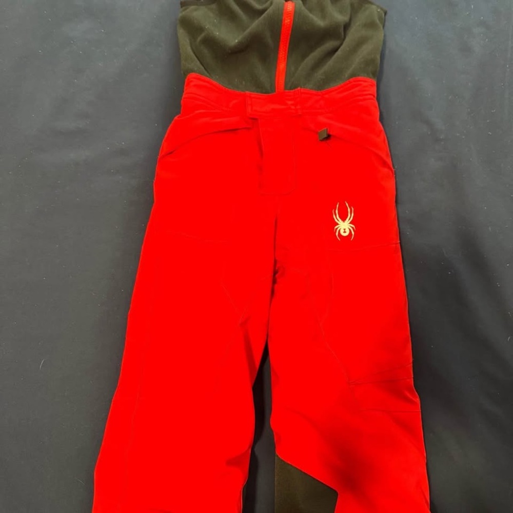 Spyder Kids Red and Black Overalls